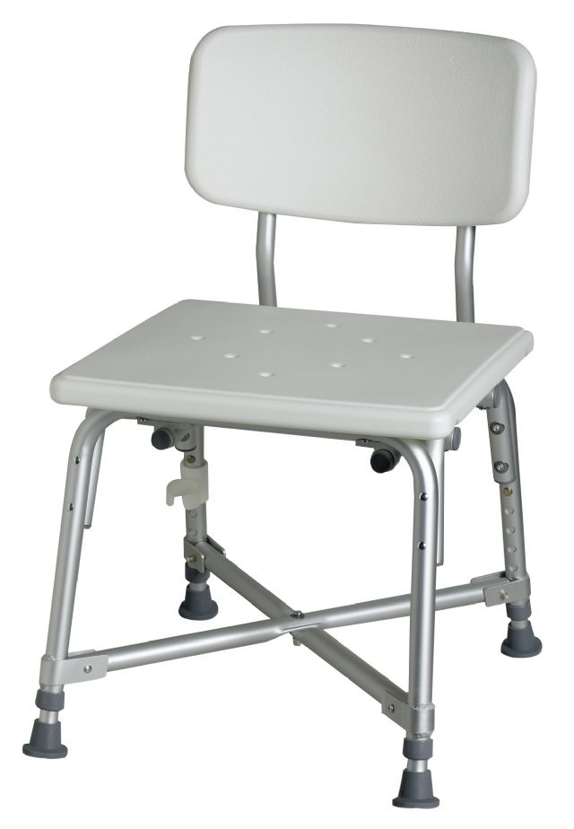Bariatric Aluminum Bath Bench with Back by Medline